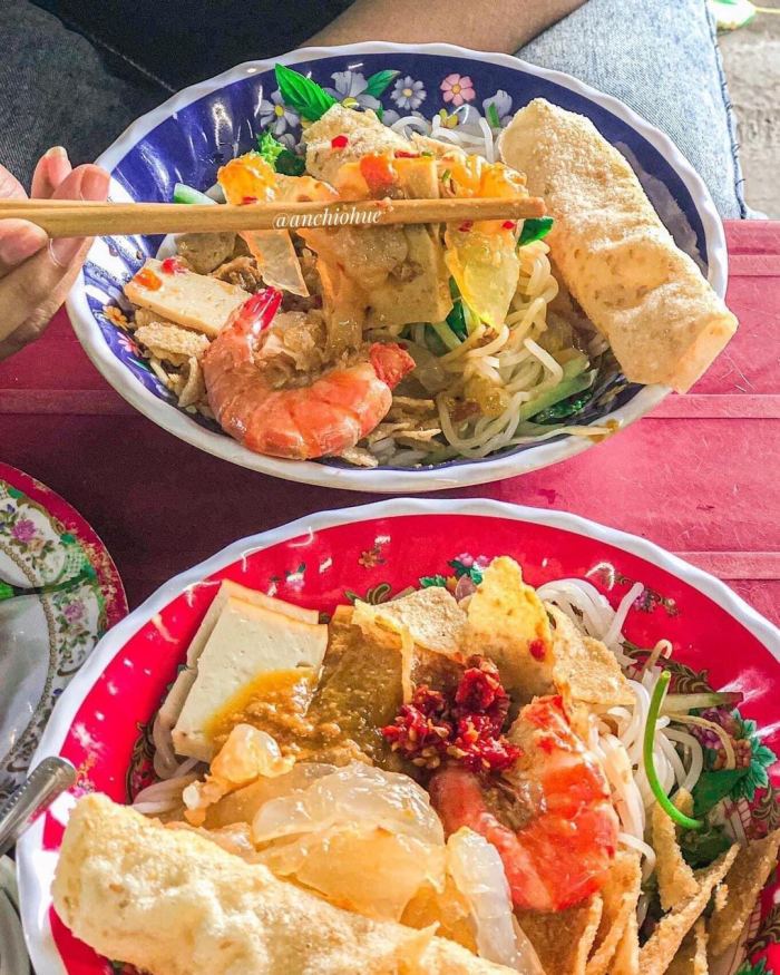 bún giấm nuốc  món ăn mùa hè ở Huế