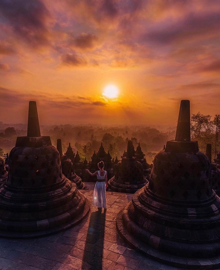 Đền Borobudur là ngôi đền cổ trên thế giới nằm ở Indonesia