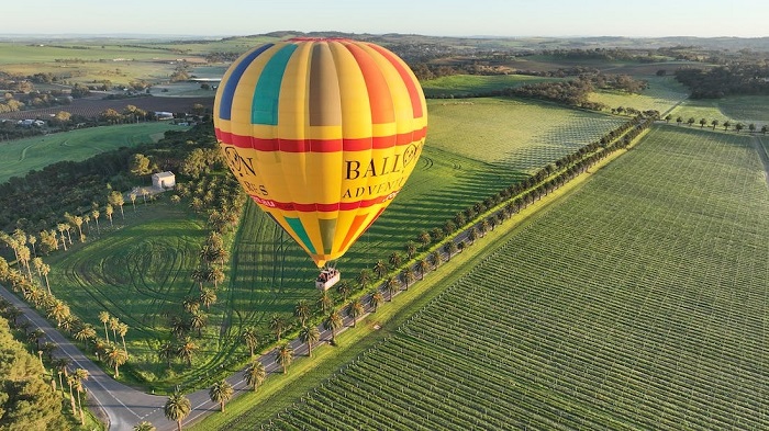 Phiêu lưu trên khinh khí cầu là điều nên làm ở thung lũng Barossa