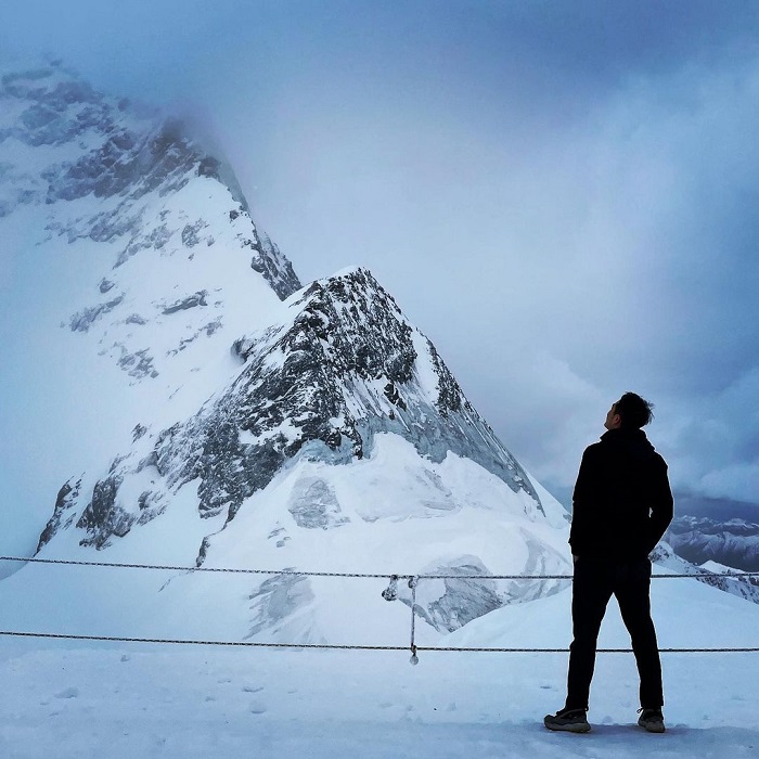 Jungfrau cũng là một trong những ngọn núi tuyết đẹp nhất thế giới nằm tại Thụy Sỹ