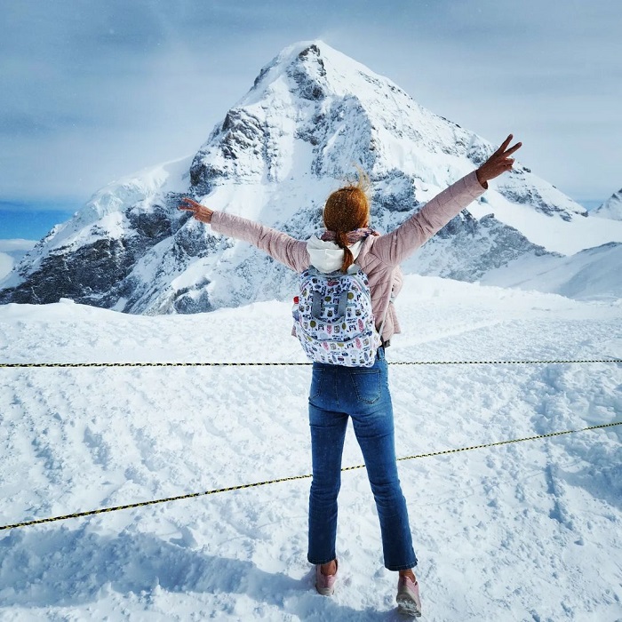 Jungfrau cũng là một trong những ngọn núi tuyết đẹp nhất thế giới thu hút nhiều du khách