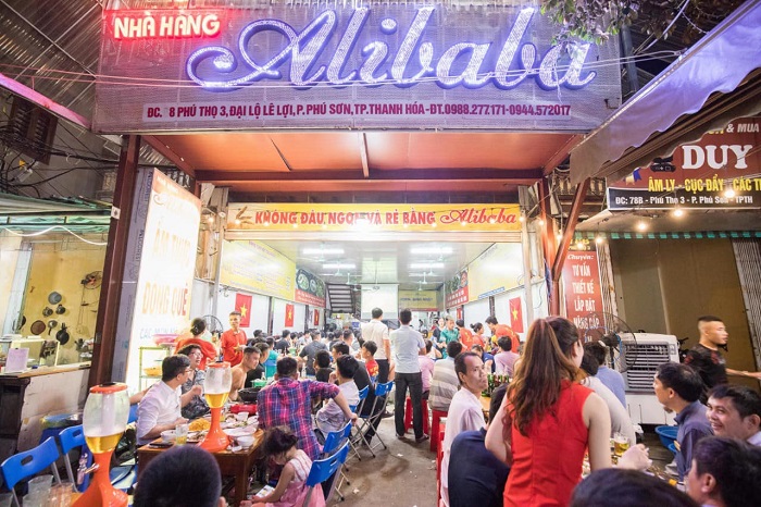 quán ăn ngon ở thành phố Thanh Hoá - nhà hàng Alibaba