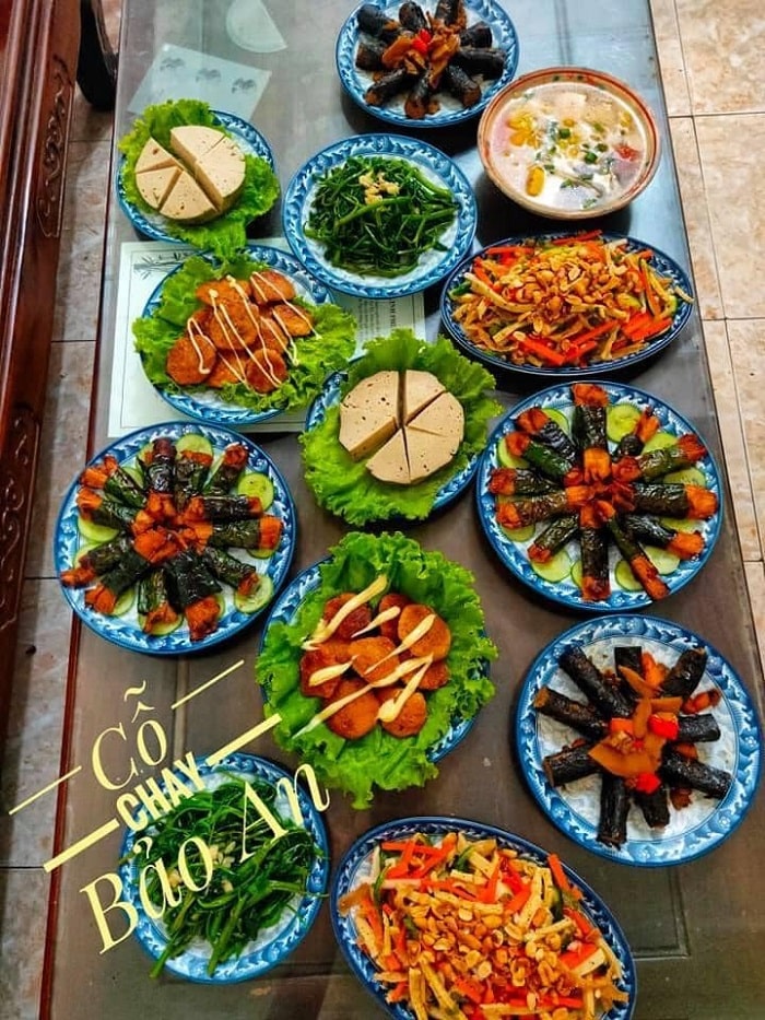 quán ăn ngon ở thành phố Thanh Hoá - cơm chay Bảo An