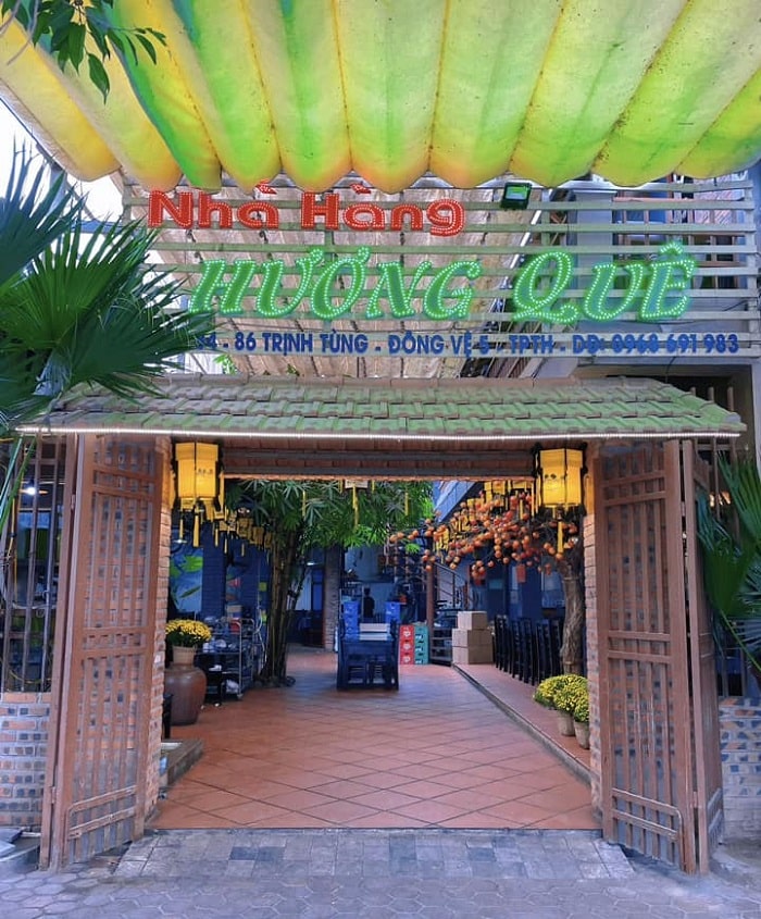 quán ăn ngon ở thành phố Thanh Hoá - Nhà hàng Hương Quê