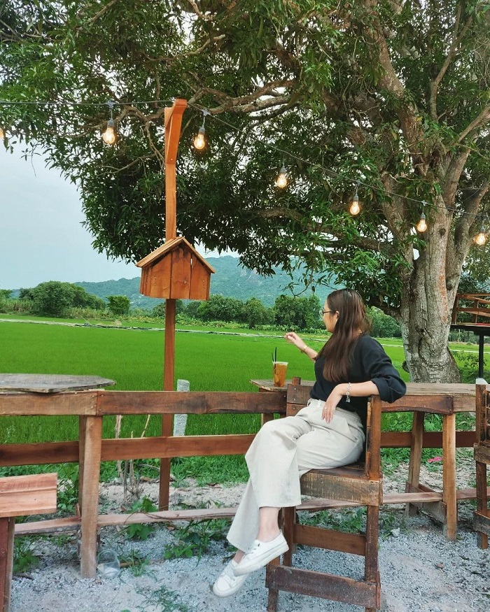 Ruộng Coffee là quán cafe view đồng lúa ở Việt Nam nằm ở Tri Tôn