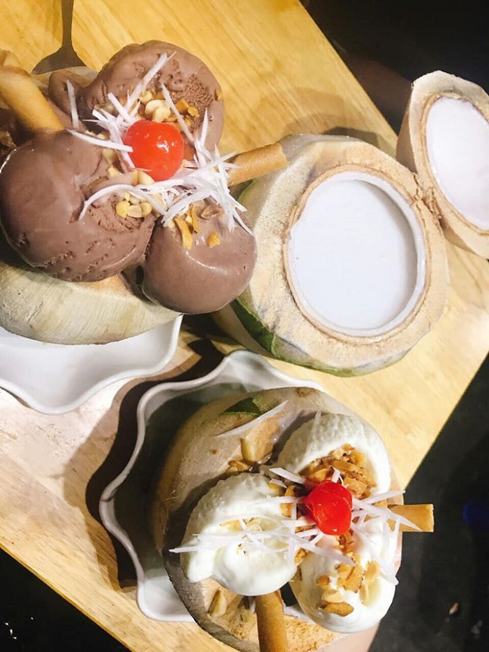 Các quán kem dừa ngon ở Côn Đảo -Quán kem dừa đất Côn Đảo 