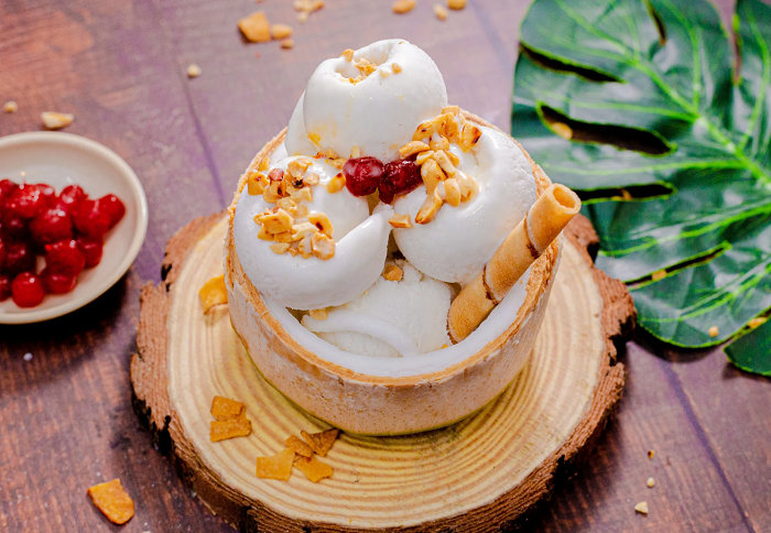 Các quán kem dừa ngon ở Côn Đảo -Quán kem dừa Côn Đảo Đức Bảo Sine