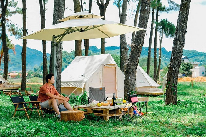 Review Phoenix Camp Ground Mộc Châu - du khách có thể chọn những kích thước lều phù hợp