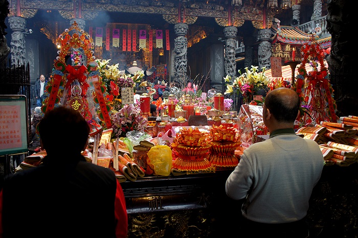 Bên trong đền Sanxia Zushi Đài Loan 