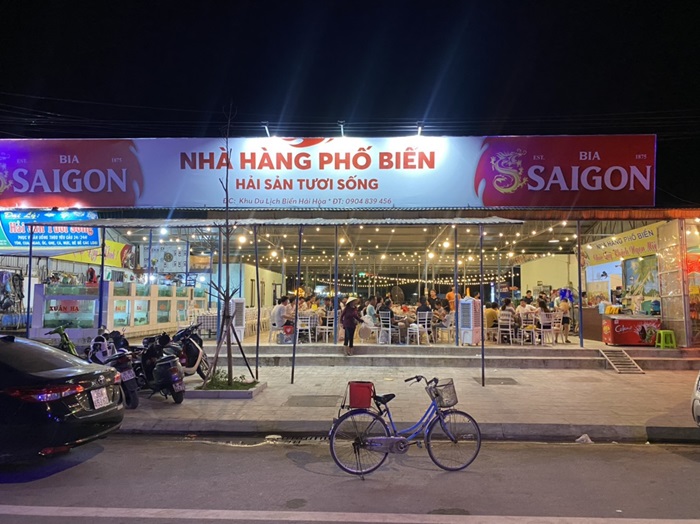 du lịch biển Hải Thanh - nhà hàng