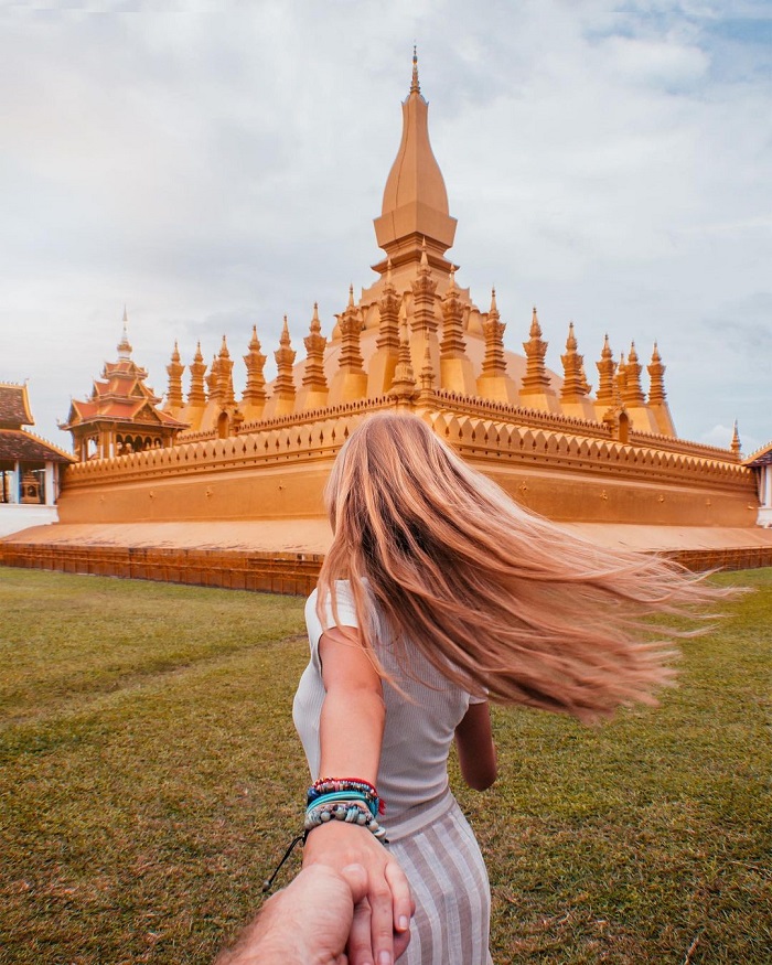 Chùa Pha That Luang là ngôi chùa lớn nhất thế giới nằm tại Lào 