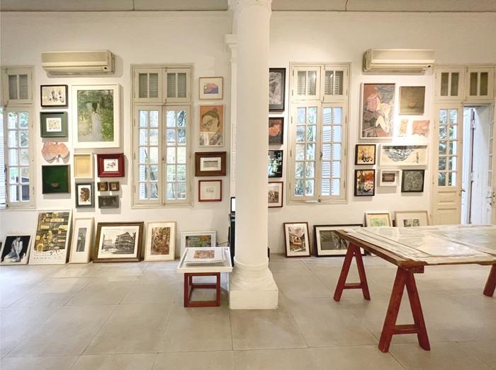 quán cafe độc lạ ở Hà Nội - Manzi Art Space
