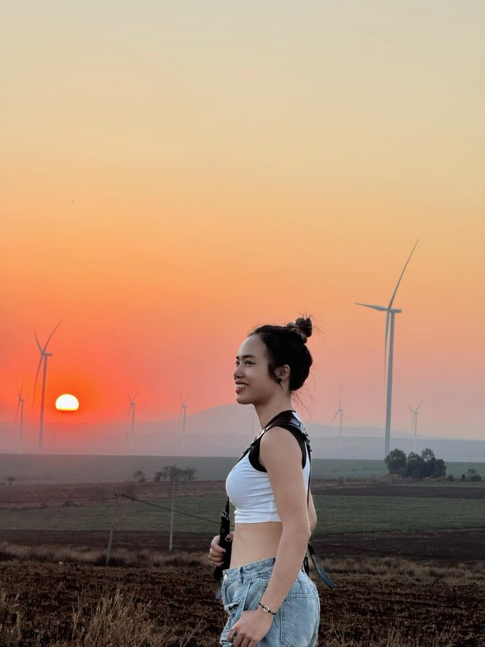 cánh đồng điện gió ở Tây Nguyên Đắk Đoa