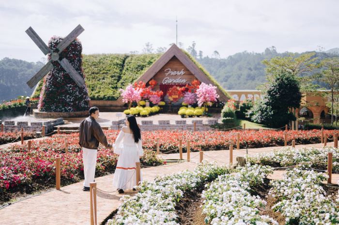 điểm check-in cung đường Tà Nung Đà Lạt Fresh Garden 