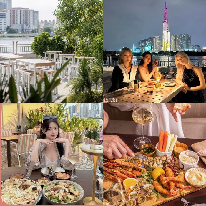 nhà hàng view sông Sài Gòn ROS Yacht Club