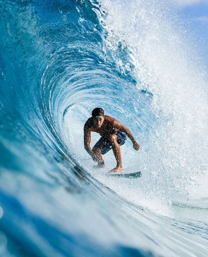 Juara là một trong những điểm lướt sóng đẹp nhất châu Á được yêu thích