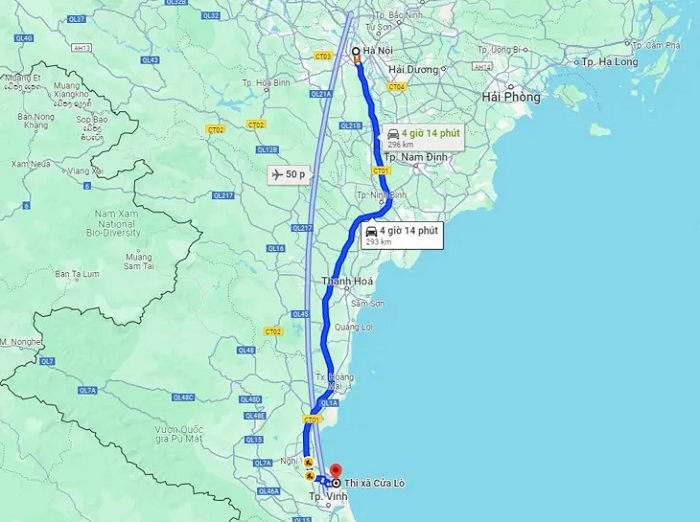 Kinh nghiệm du lịch Cửa Lò - di chuyển