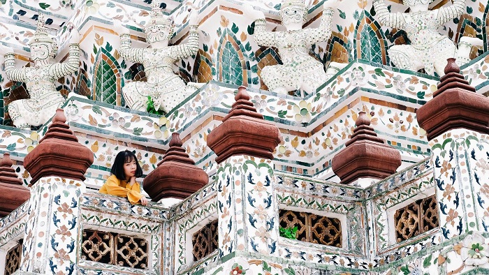 mách bạn cách check-in chùa Bình Minh Wat Arun
