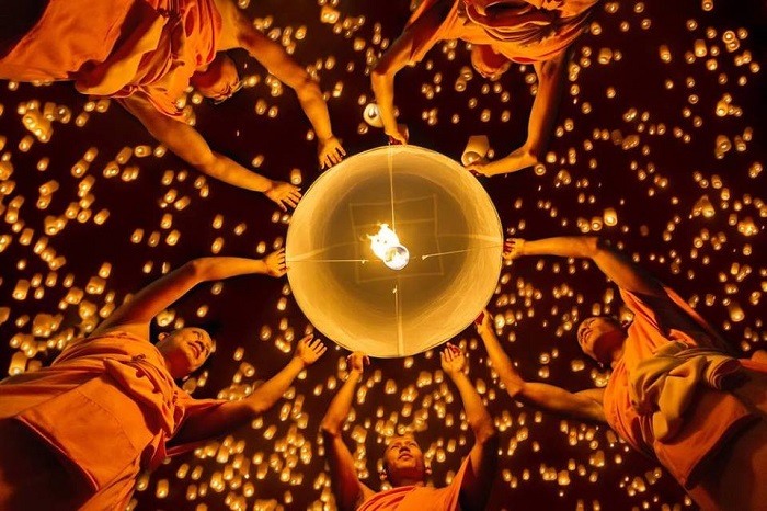 lễ hội đèn trời Chiang Mai 2019