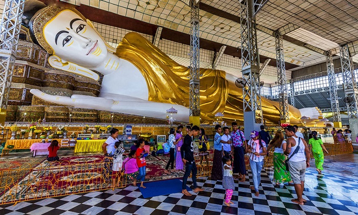 Tượng Phật nằm Shwethalyaung - địa điểm du lịch nổi tiếng tại Bago