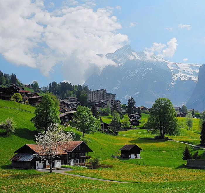 Lạc bước vào ngôi làng Grindelwald đẹp như tranh vẽ
