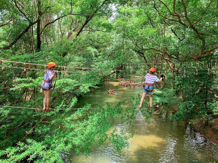 'Bung xõa hết nấc' tại công viên Ozo Treetop Quảng Bình