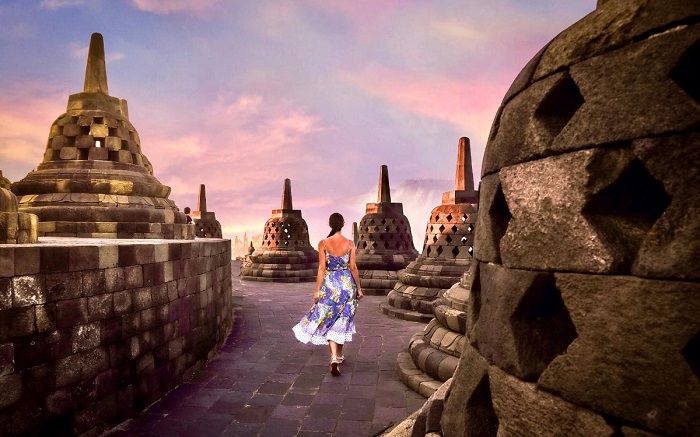Đền Borobudur đảo Java - Đảo du lịch ở Indonesia