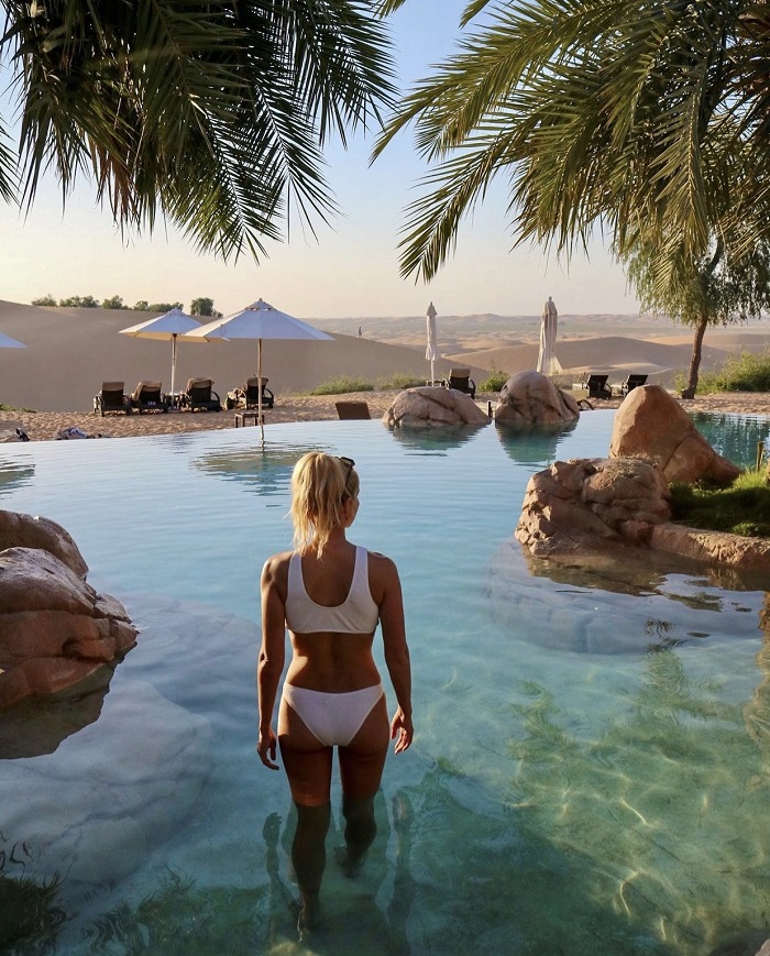 Hồ bơi trong Telal Resort Telal resort ở Abu Dhabi