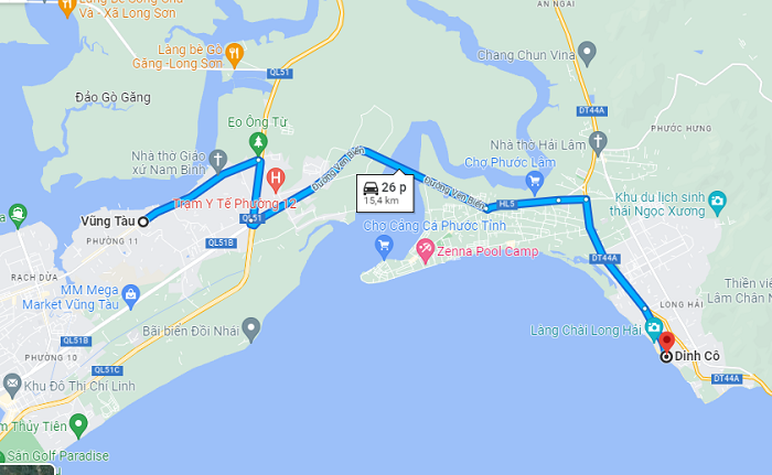 Dinh Co Temple Vung Tau - how to get there