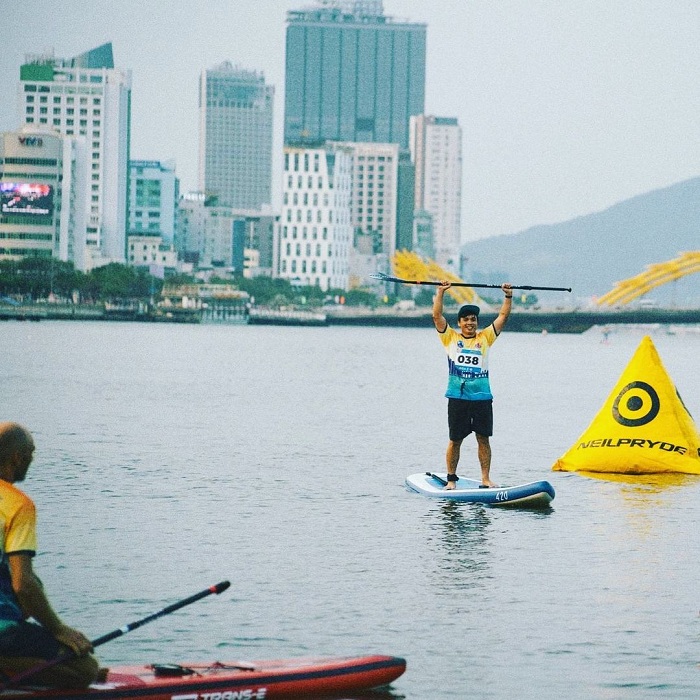 Han River is a beautiful place to paddle SUP