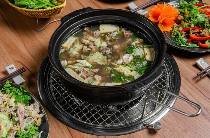 Goat hotpot is a special Vietnamese hot pot dish