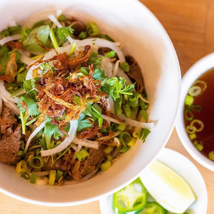 Dry Pho is a delicious Vietnamese noodle dish