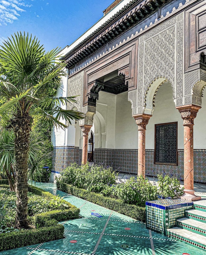 Nguồn cảm hứng kiến ​​trúc của Grand Mosque đến từ nhiều nguồn gốc khác nhau - Tham quan nhà thờ Hồi giáo Paris