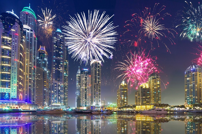Pháo hoa ở Dubai sự thật về du lịch Dubai