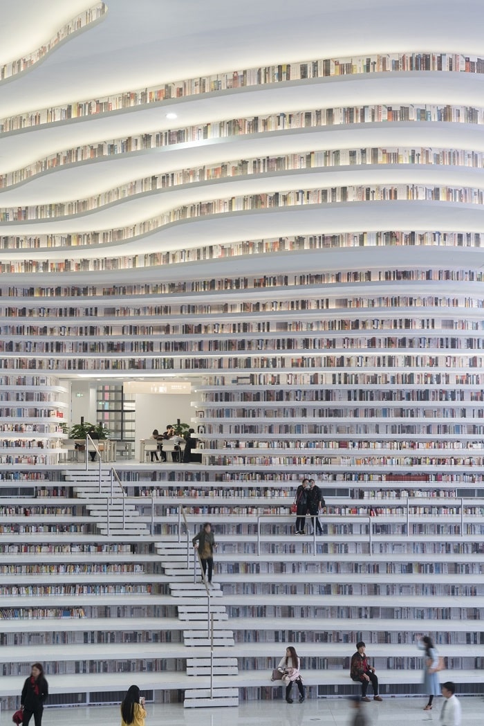 Quy mô, thiết kế của thư viện Tân Hải Trung Quốc 