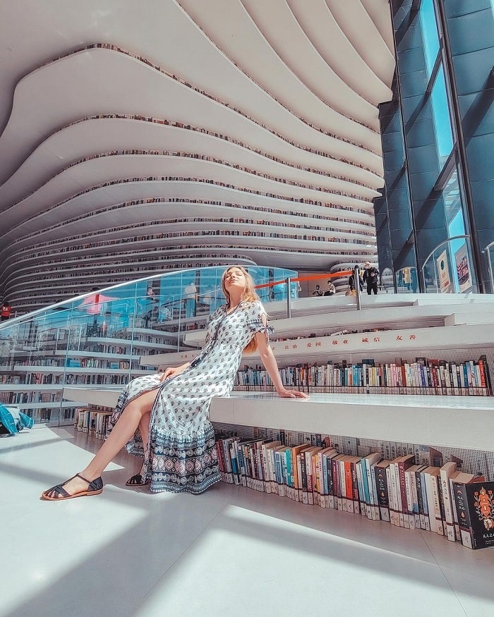 Quy mô, thiết kế của thư viện Tân Hải Trung Quốc 