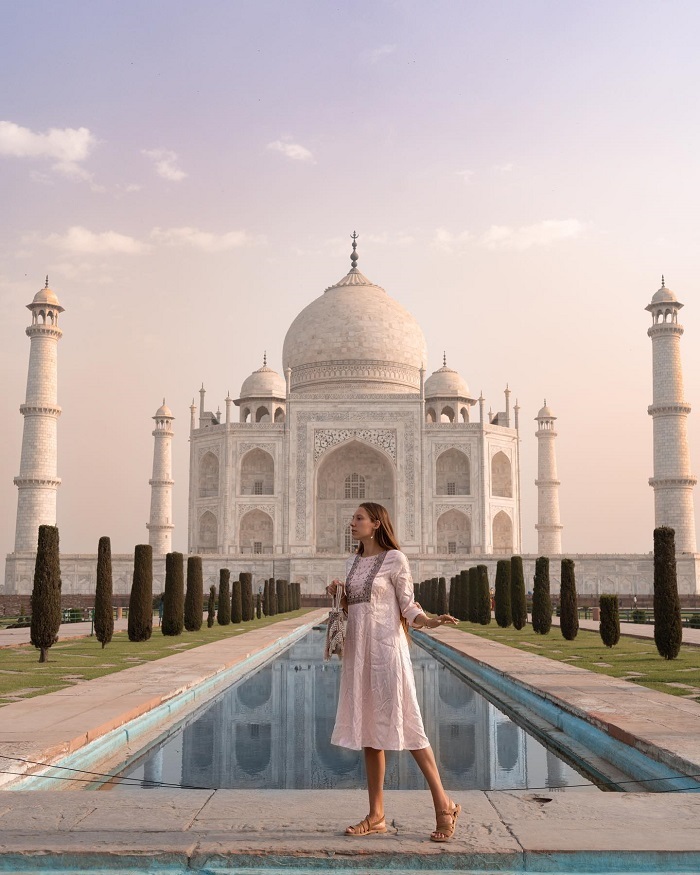 Cung điện Taj Mahal địa điểm du lịch đẹp nhất Ấn Độ