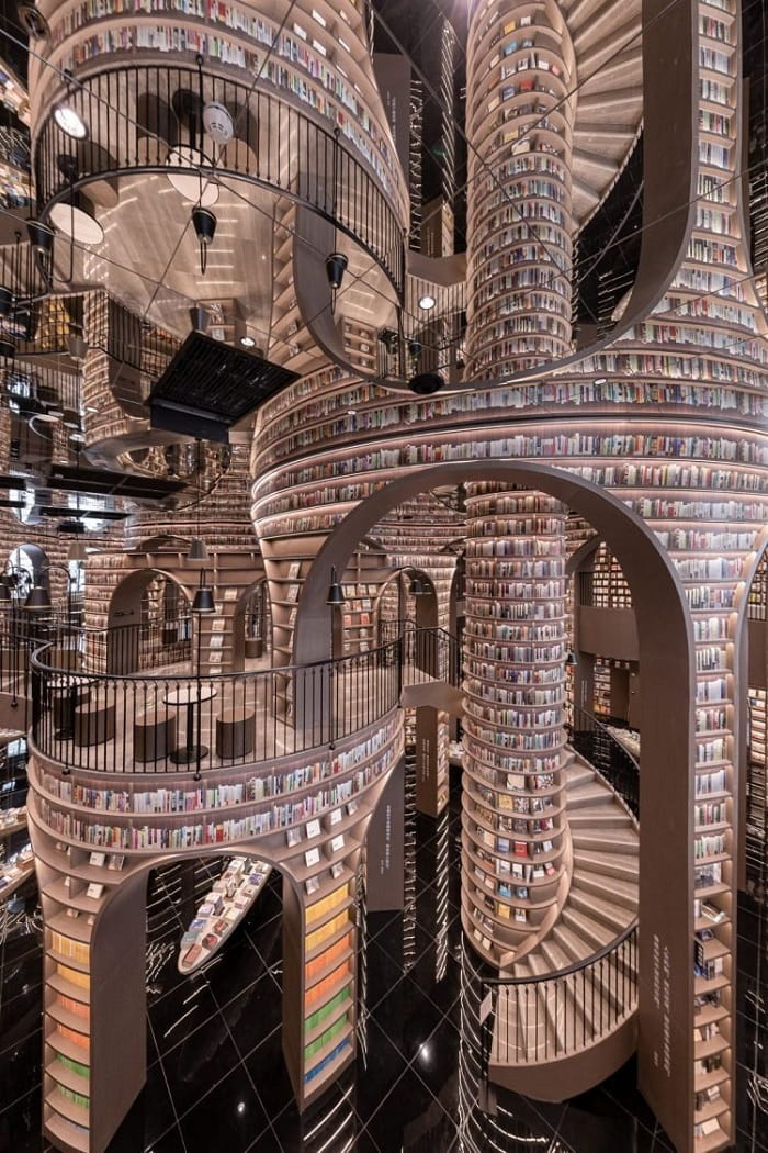 Cấu trúc đầy ảo ảnh như mê cung ở tiệm sách Zhongshuge Trung Quốc 