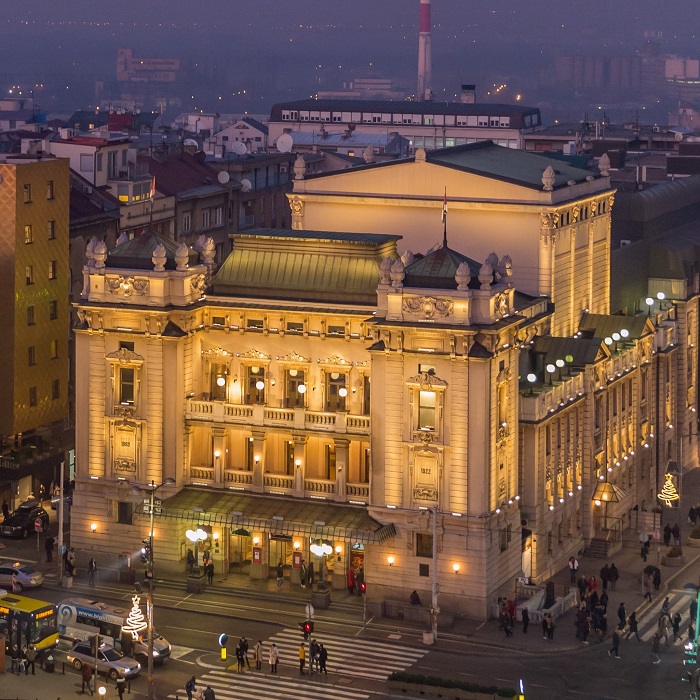 Nhà hát Quốc gia ở Belgrade, được thành lập từ năm 1868 - địa điểm du lịch Serbia