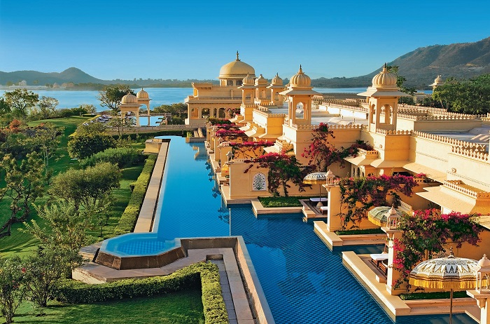 Oberoi Udaivilas được ví như nơi ở của hoàng gia - khách sạn đẹp nhất ở Udaipur