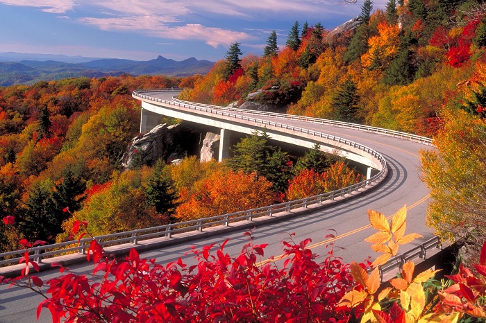 Ngắm lá mùa thu ở Blue Ridge Parkway - du lịch Asheville