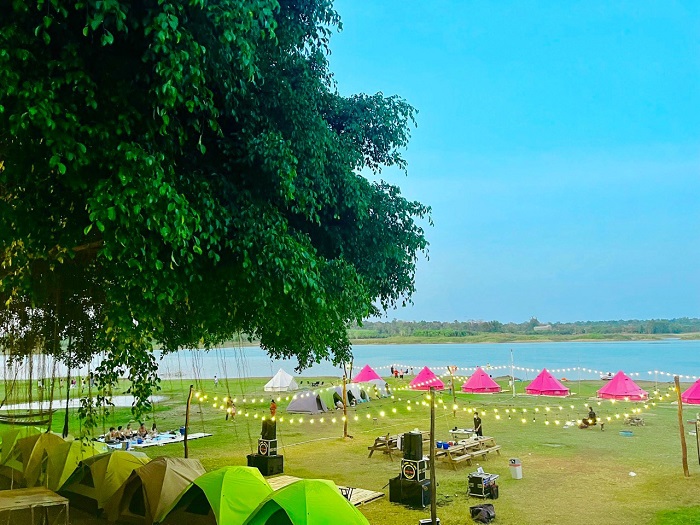 Napy Garden is a lake view campsite in Vietnam located in Dong Nai province