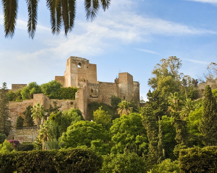 Pháo đài Alcazaba, Malaga công trình kiến trúc Andalucia