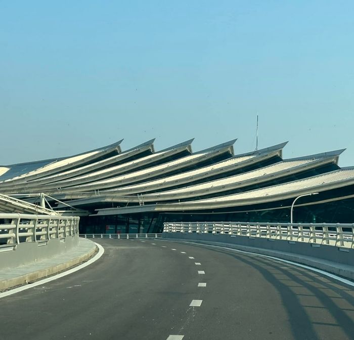Kiến trúc mái nhà ga T2 sân bay Phú Bài Huế 