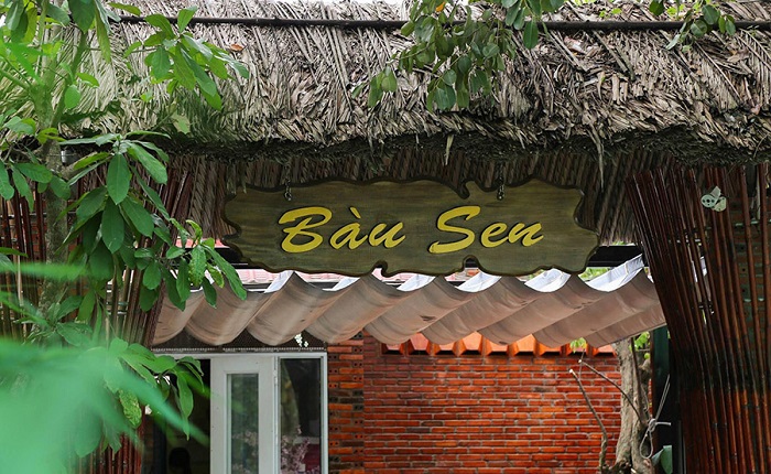 các quán ăn sân vườn ở Tây Ninh - nhà hàng Bàu Sen