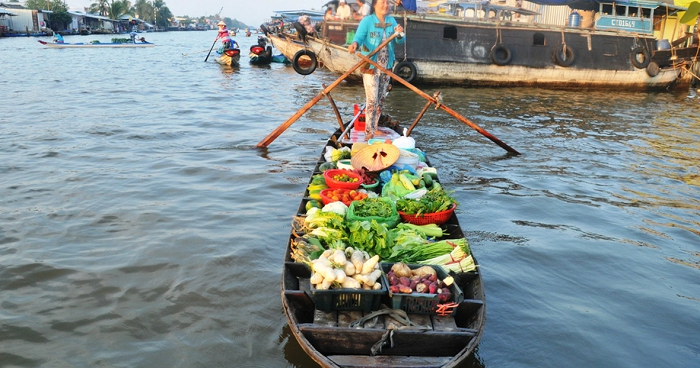 thời điểm đi chợ nổi Vĩnh Thuận Kiên Giang 