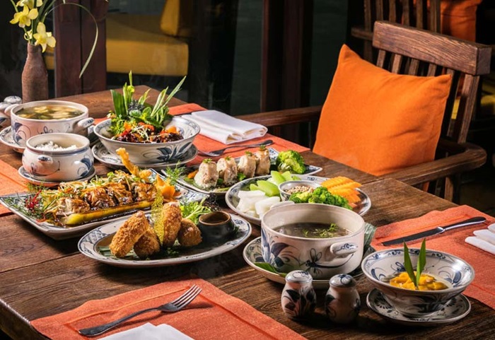Làng Nương Yên Tử Resort - khu ẩm thực Thọ Quang