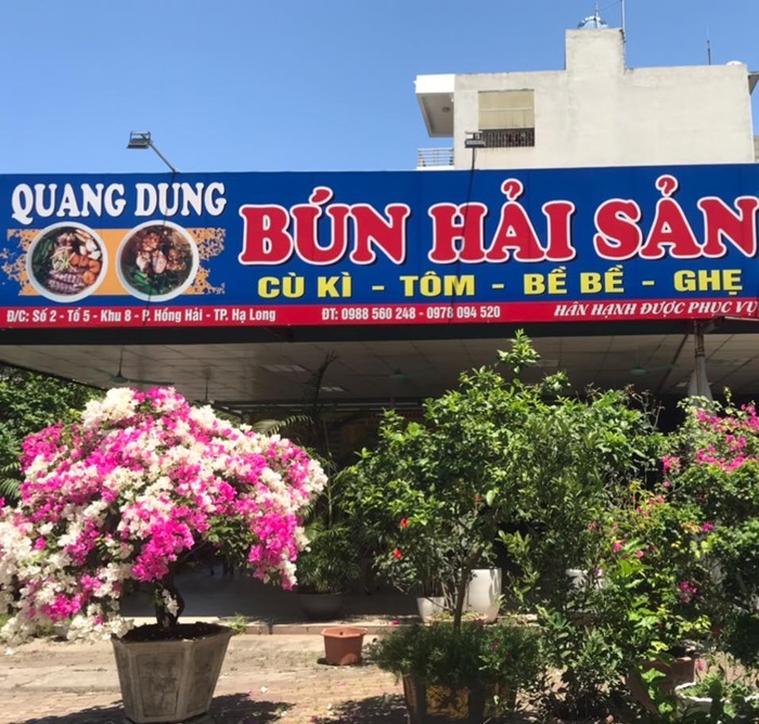 quán bún hải sản ngon ở Hạ Long - Bún hải sản Quang Dung