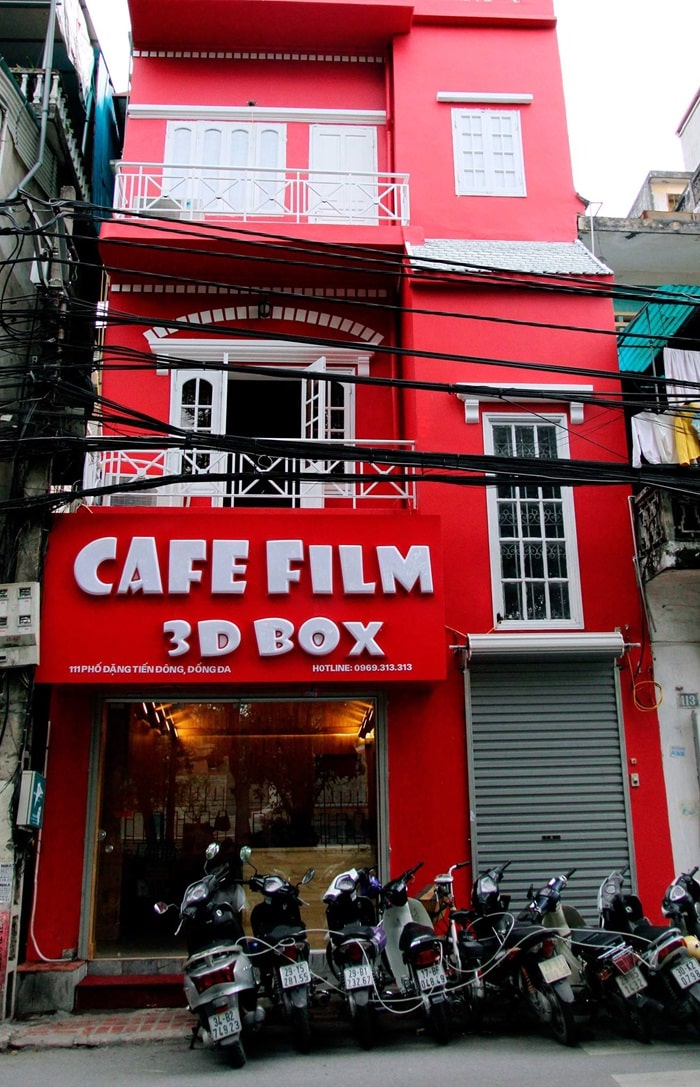 quán cafe phim ở Hà Nội - Cafe Film 3D Box