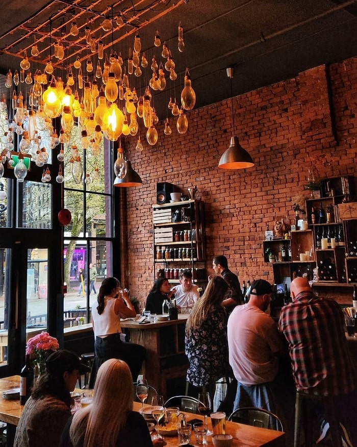 Nơi ăn uống ở thành phố cổ Historic Gastown